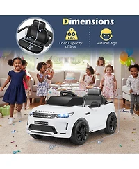 Hongge 12V Kids Electric Off-Road Suv with Remote Control, Led Lights and Safety Belt Ride-On Toy, 66 lbs. Capacity, Ages 3+
