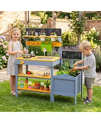 Hongge Running Water 9-Piece Mud Kitchen, Ages 3+