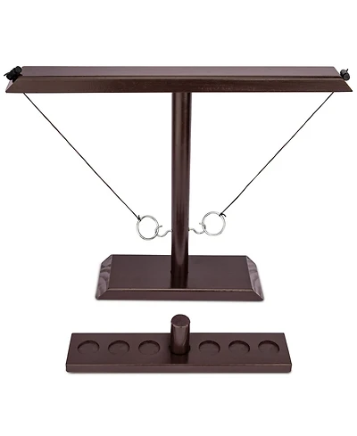Aofar Ring Toss Hook Game Wooden Indoor Outdoor Party 17" X 13
