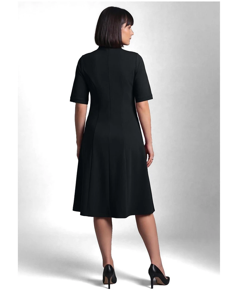 Avenue Women's Ponte Fit and Flare Dress