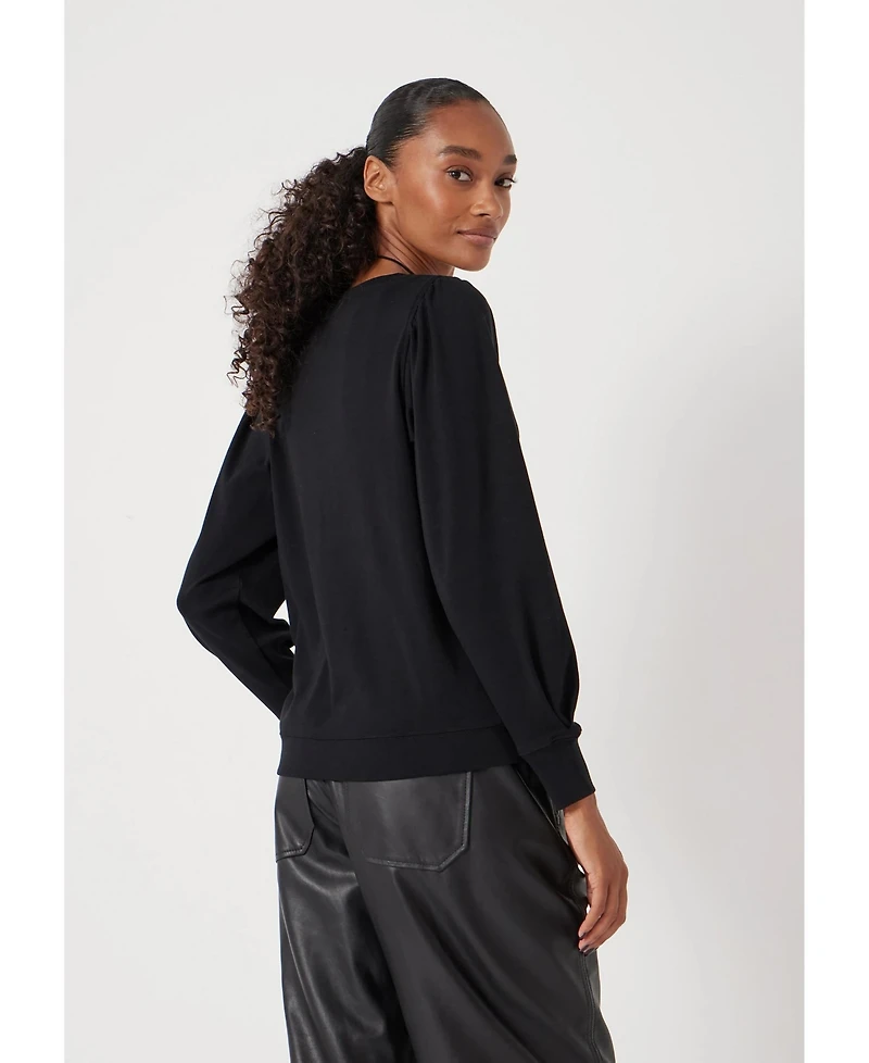 Hush Women's Emily Puff Sleeve Relaxed Top