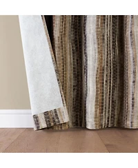 Sun Zero Avila Abstract Stripe 100percentage Blackout Grommet Curtain Panel