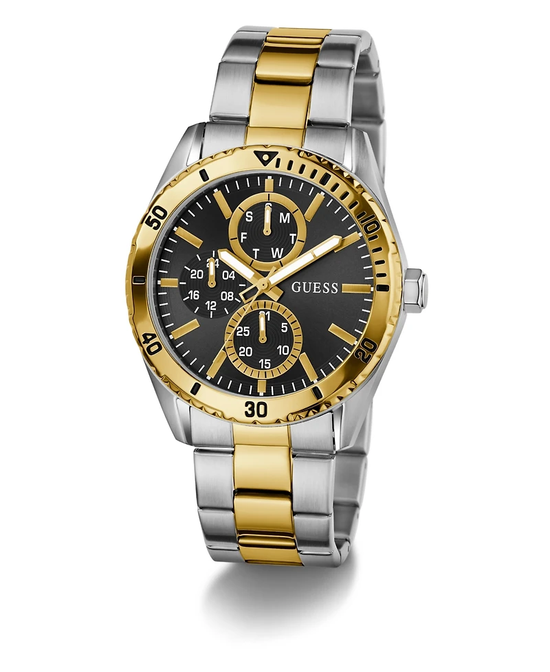 Guess Men's Quartz Two-Tone Stainless Steel Watch 43mm