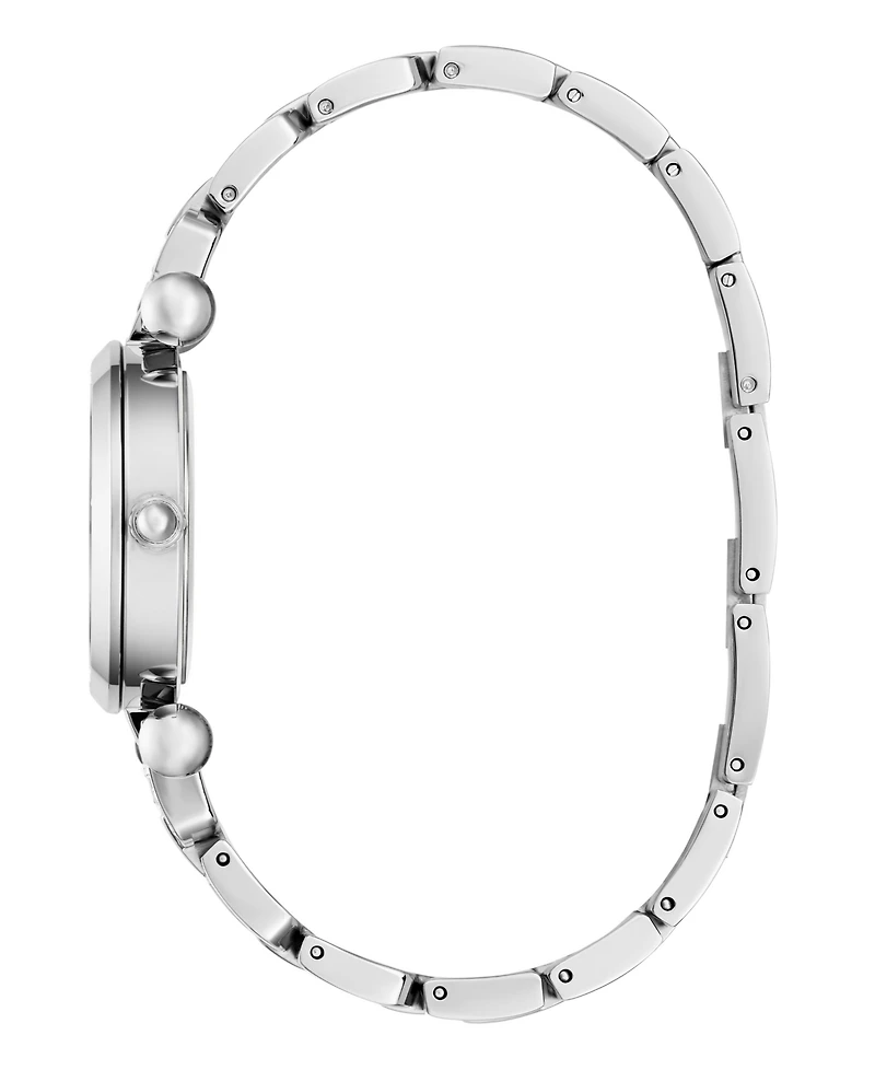 Guess Women's Quartz Silver-Tone Stainless Steel Watch 30mm