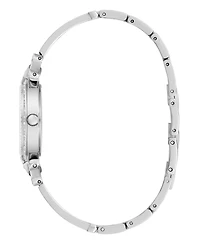 Guess Women's Quartz Silver-Tone Stainless Steel Watch 28mm
