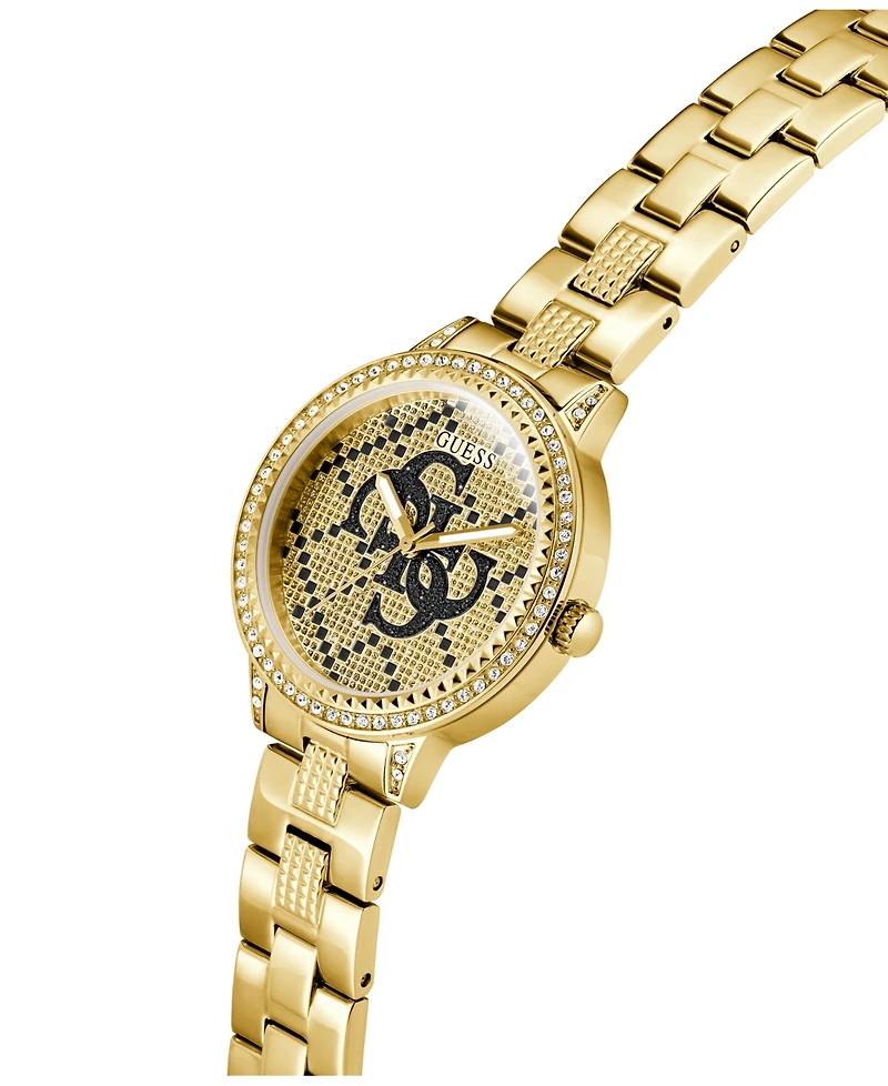 Guess Women's Quartz Gold-Tone Stainless Steel Watch 34mm