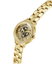 Guess Women's Quartz Gold-Tone Stainless Steel Watch 34mm