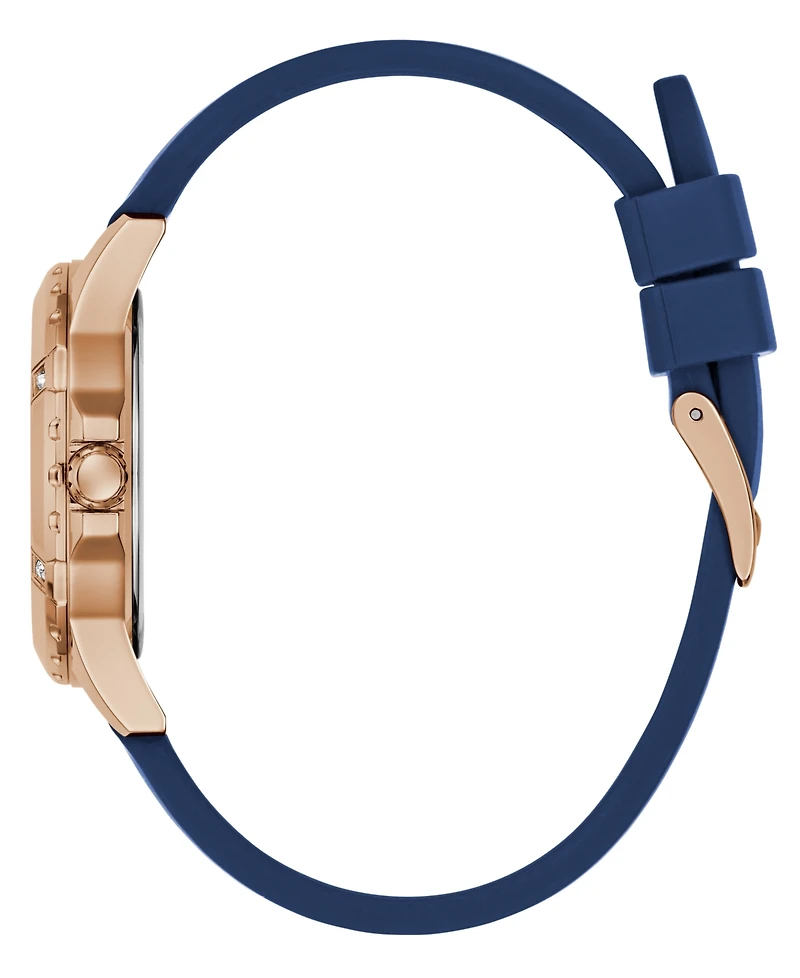 Guess Women's Quartz Blue Silicone Watch 35mm
