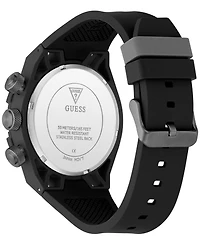 Guess Men's Quartz Silicone Watch 46mm