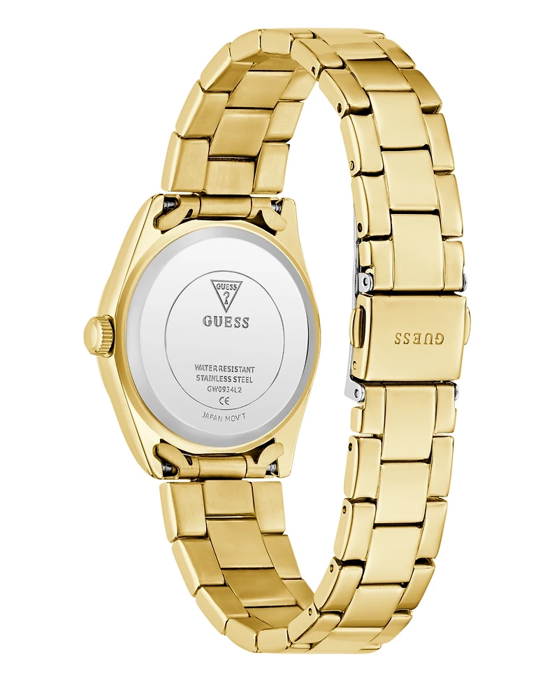 Guess Women's Quartz Gold-Tone Stainless Steel Watch 32mm