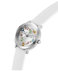Guess Women's White Silicone Watch 36mm