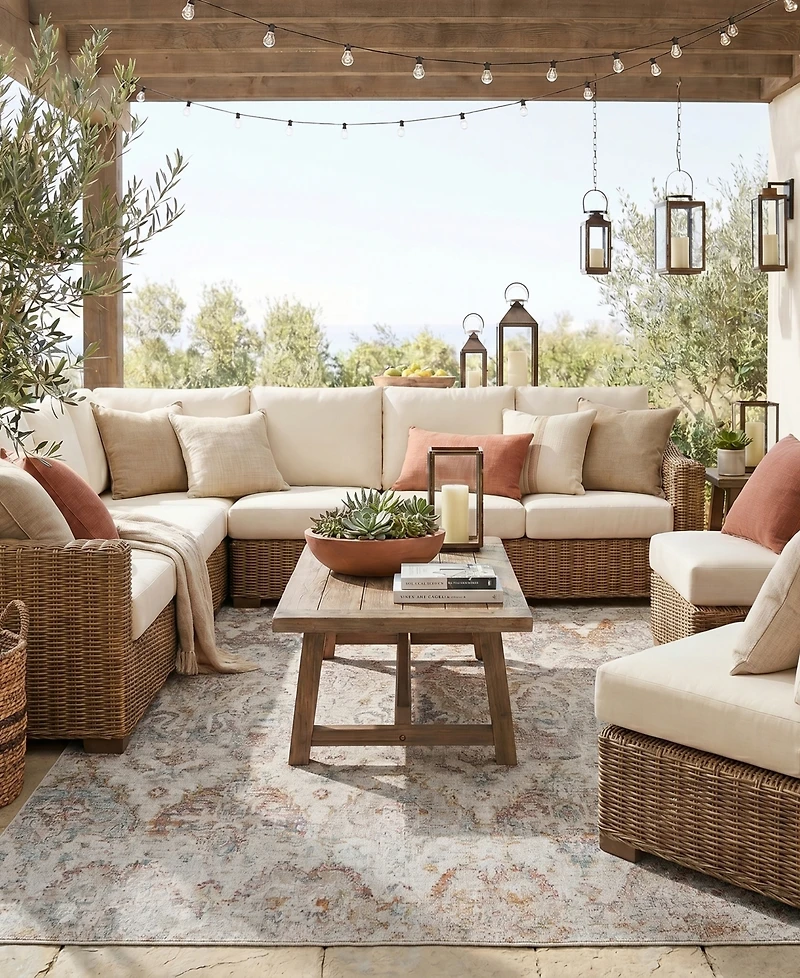 Lr Home Heirloom Hrl-453 7'9" x 9'9" Outdoor Area Rug