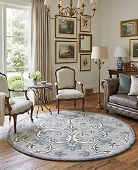 Lr Home Sweet Sinuo-152 6' x 6' Round Area Rug