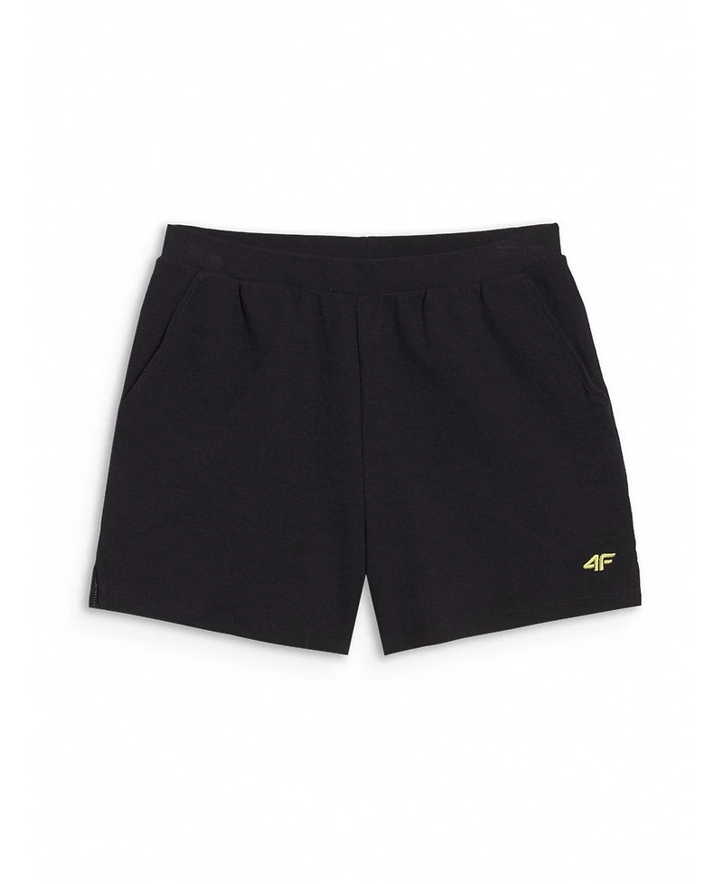 4F Women's Waffle Knit Short Sweatpants Regular Fit