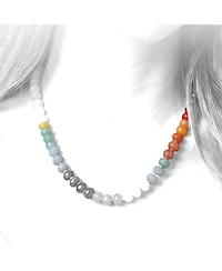The Lovery Rainbow Knot Bead Necklace 14K Gold Filled Over Brass