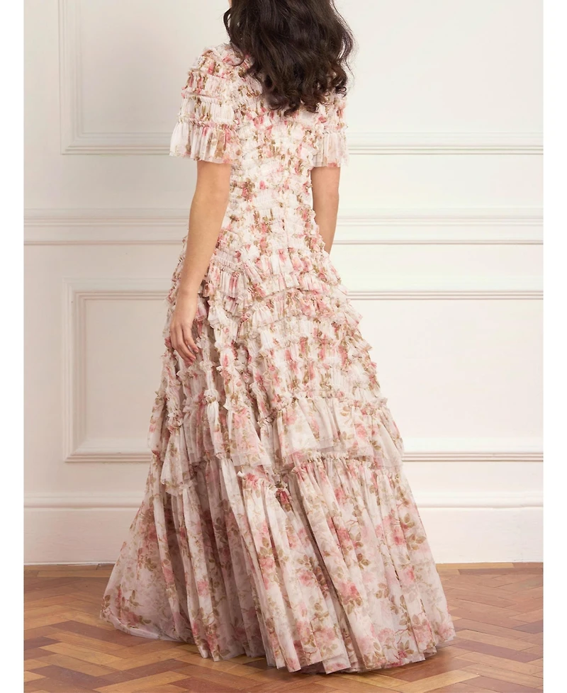 Needle & Thread Women's Summer's Valentine Ruffle Gown