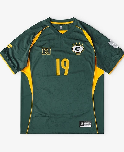 Fanatics Men's Green Green Bay Packers Football x Football V-Neck Fan Top