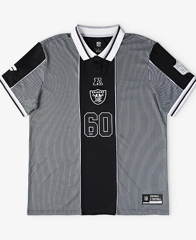 Fanatics Men's Black Las Vegas Raiders Football x Football Collared Fan Top