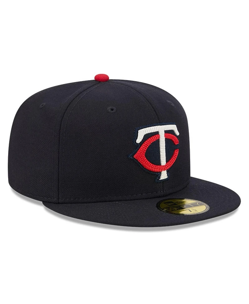 New Era Men's Navy Minnesota Twins 2026 Field of Dreams 59FIFTY Fitted Hat