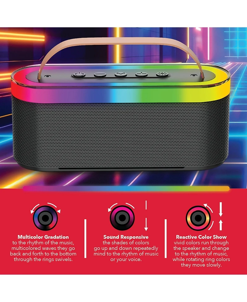 Rca Flex-20 Wireless Rgb Lights Portable Speaker