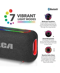 Rca Beat-44 10W Dual-Woofer Music-Reactive Rgb Lighting Wireless Speaker