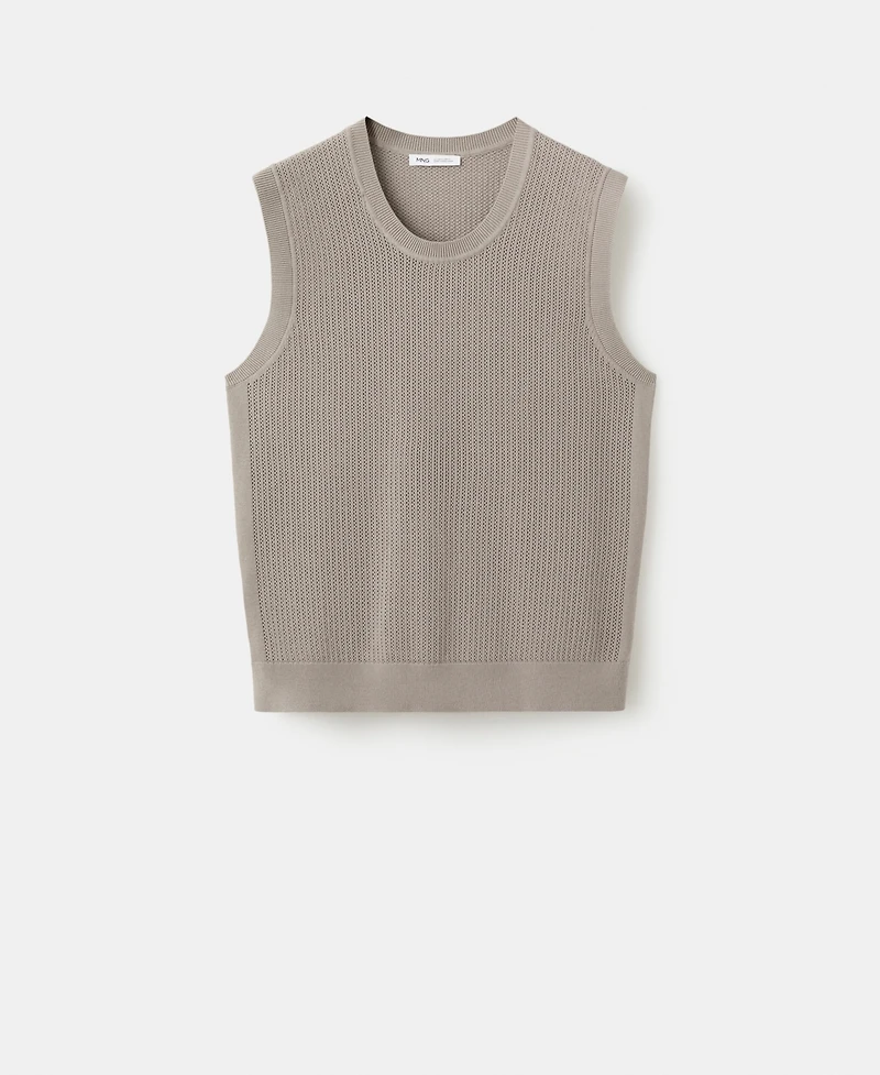Mango Men's Fine-Knit Vest