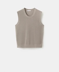 Mango Men's Fine-Knit Vest