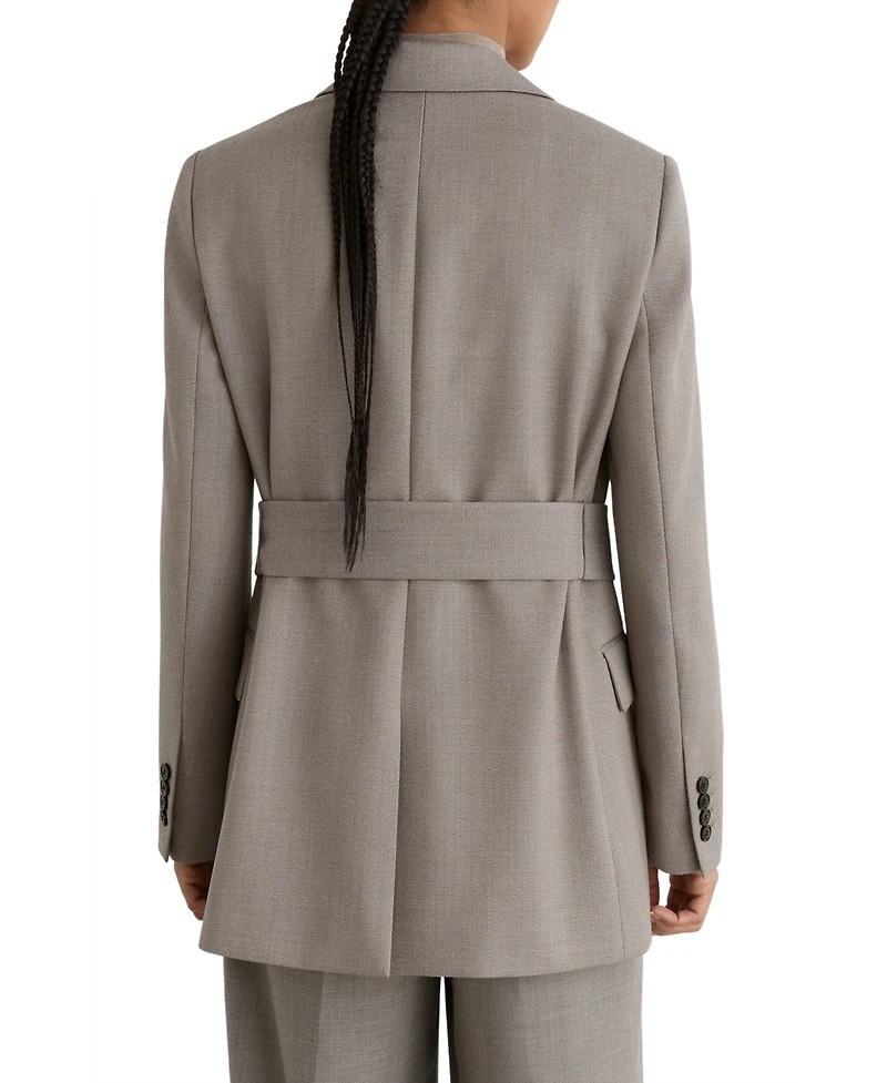 Reiss Women's Briony Wool-Blend Single-Breasted Belted Blazer