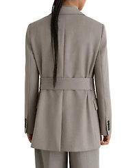 Reiss Women's Briony Wool-Blend Single-Breasted Belted Blazer