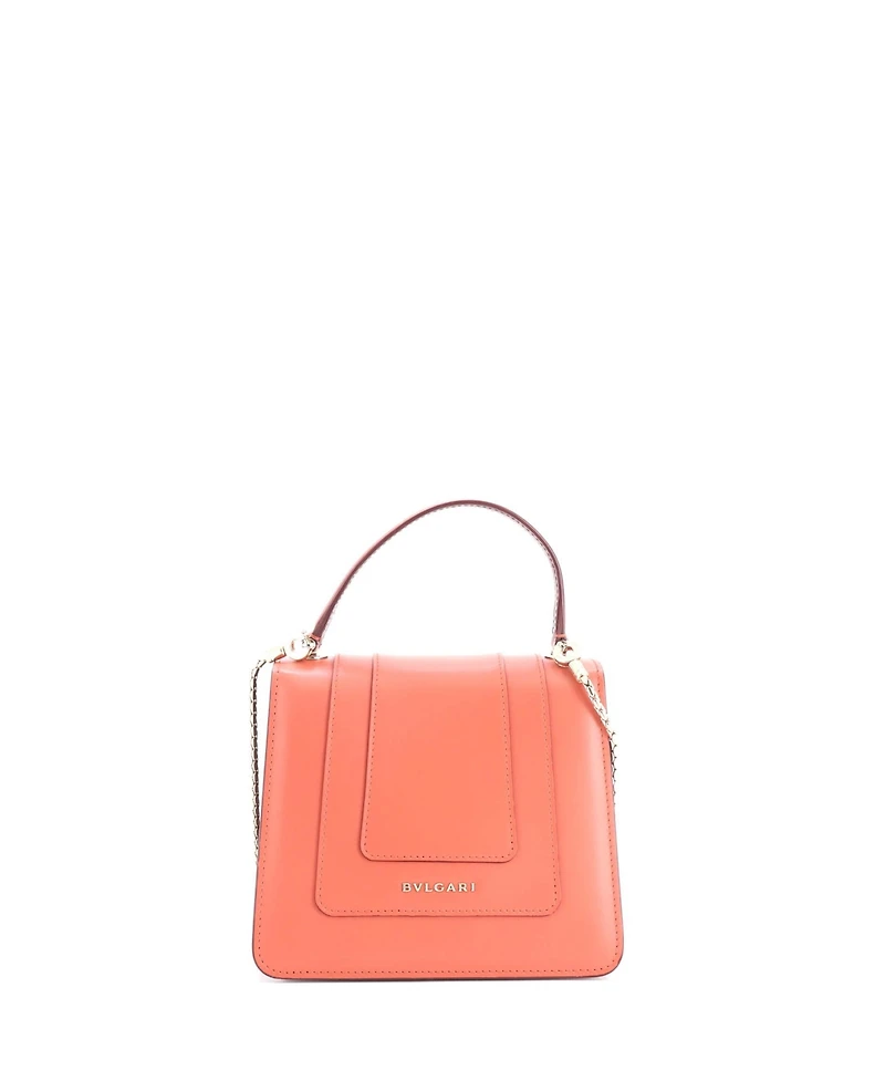 Pre-Owned Bvlgari Small Serpenti Forever Top Handle Bag Leather
