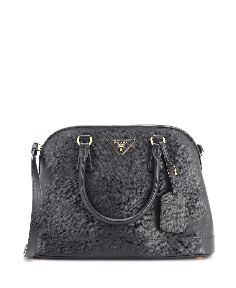 Pre-Owned Prada Medium Open Promenade Bag Saffiano Leather