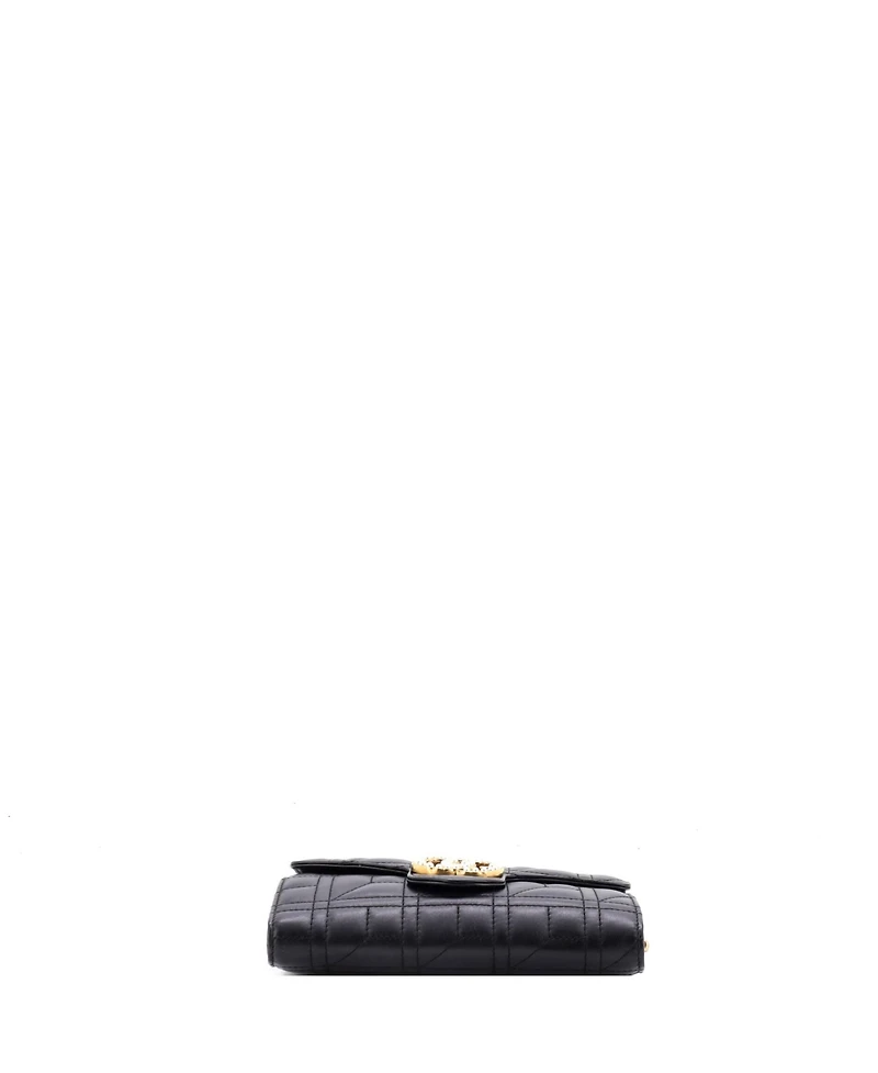 Pre-Owned Gucci Mini Pearly Gg Marmont Chain Wallet Matelasse Leather