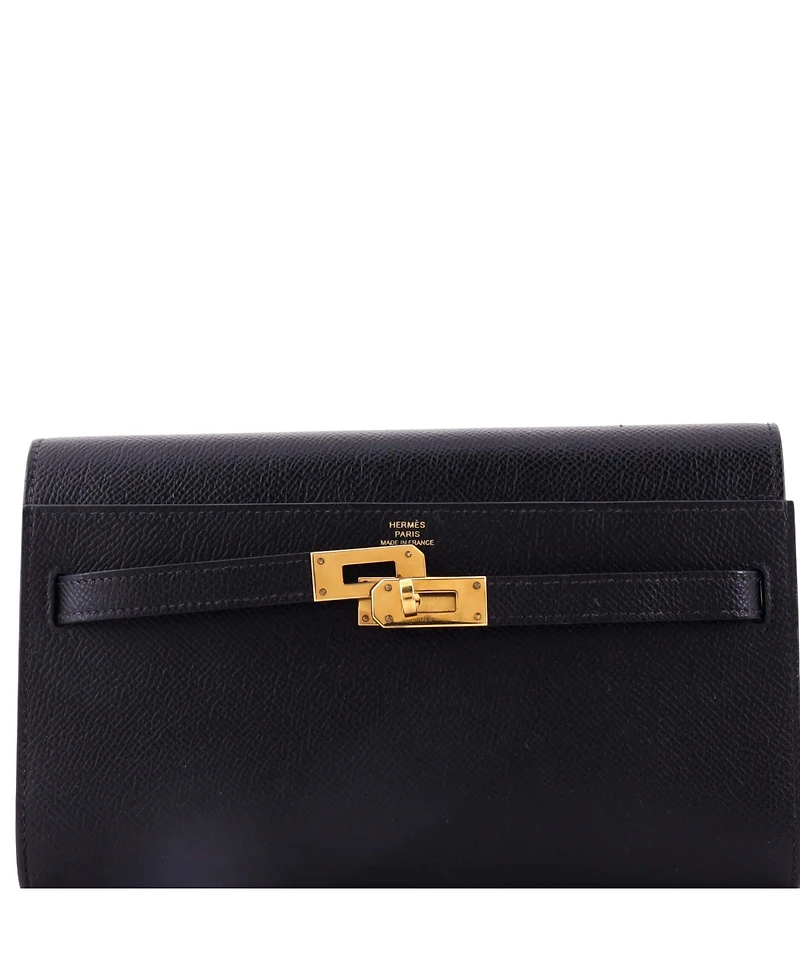 Pre-Owned Hermes Kelly To Go Wallet Epsom