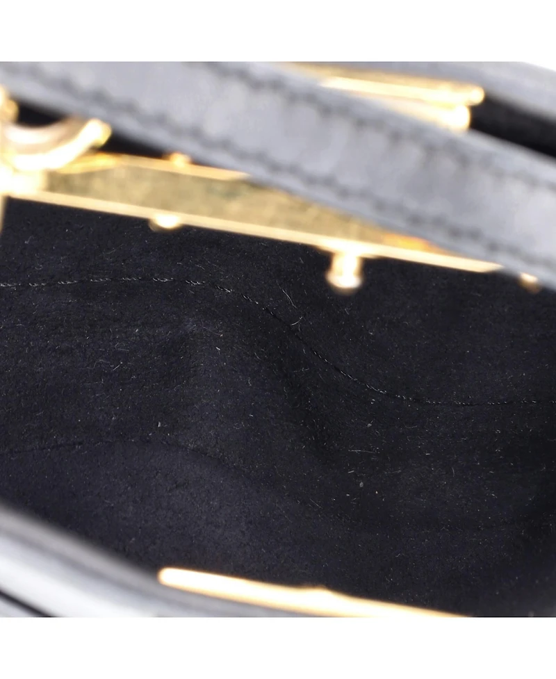 Pre-Owned Fendi Micro Peekaboo Bag Leather