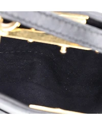 Pre-Owned Fendi Micro Peekaboo Bag Leather