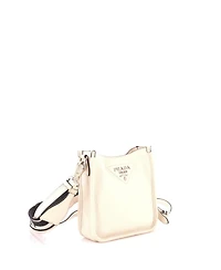 Pre-Owned Prada Mini Logo Strap Crossbody Bag Vitello Daino