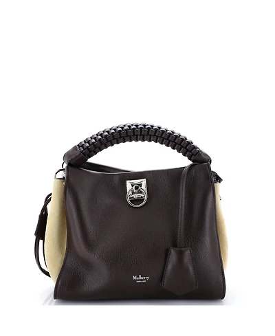 Pre-Owned Mulberry Small Iris Shoulder Bag Leather with Braided Detail