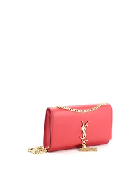 Pre-Owned Saint Laurent Medium Classic Monogram Tassel Crossbody Bag Leather