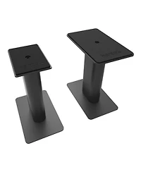 Kanto YU6 Powered Bookshelf Speakers with Bluetooth (Walnut) with SP9 Desktop Stands (Black)