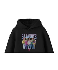 KPop Demon Hunters Saja Boys Xs - Xxl Group Shot Youth Long Sleeve Hooded Sweatshirt-Large