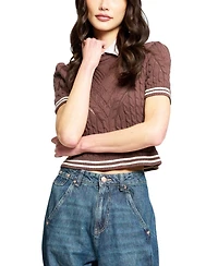 Central Park West Women's Birch Cable Mitered Twofor