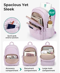 Piscifun Quilted Casual Travel Daypack Water Resistant Laptop Backpack for College Work