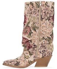 Wild Pair Women's Piippa Floral Tapestry Slouch Mid-Shaft Western Boots, Macy's Exclusive
