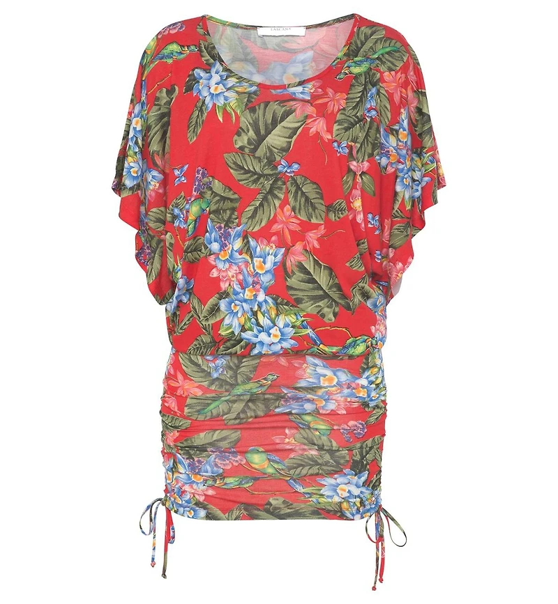 Lascana Women's Ruched Drawstring Dress