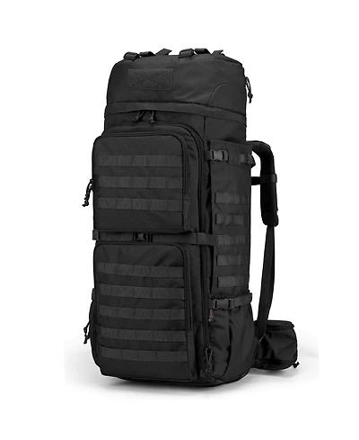 Piscifun 75L Molle Hiking Backpack With Rain Cover Hydration Compartment For Camping Travel