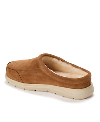 Dearfoams Men's Fireside by Lithgow Genuine Shearling Clog