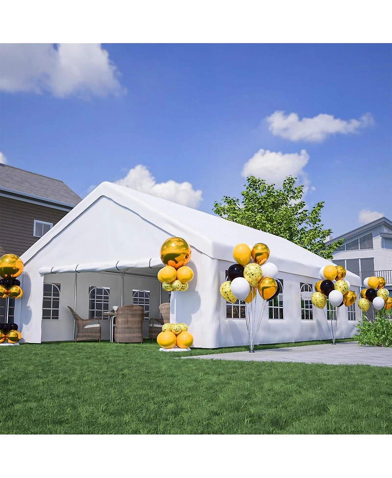 Asagikoiai Large Outdoor Party Tent, Heavy Duty Canopy Gazebo with 3 Storage Bags