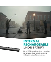 Movo Boom Mic Kit with Supercardioid Shotgun Microphone, 9.8-Foot Boom Pole, Blimp, and Deadcat Windsceens