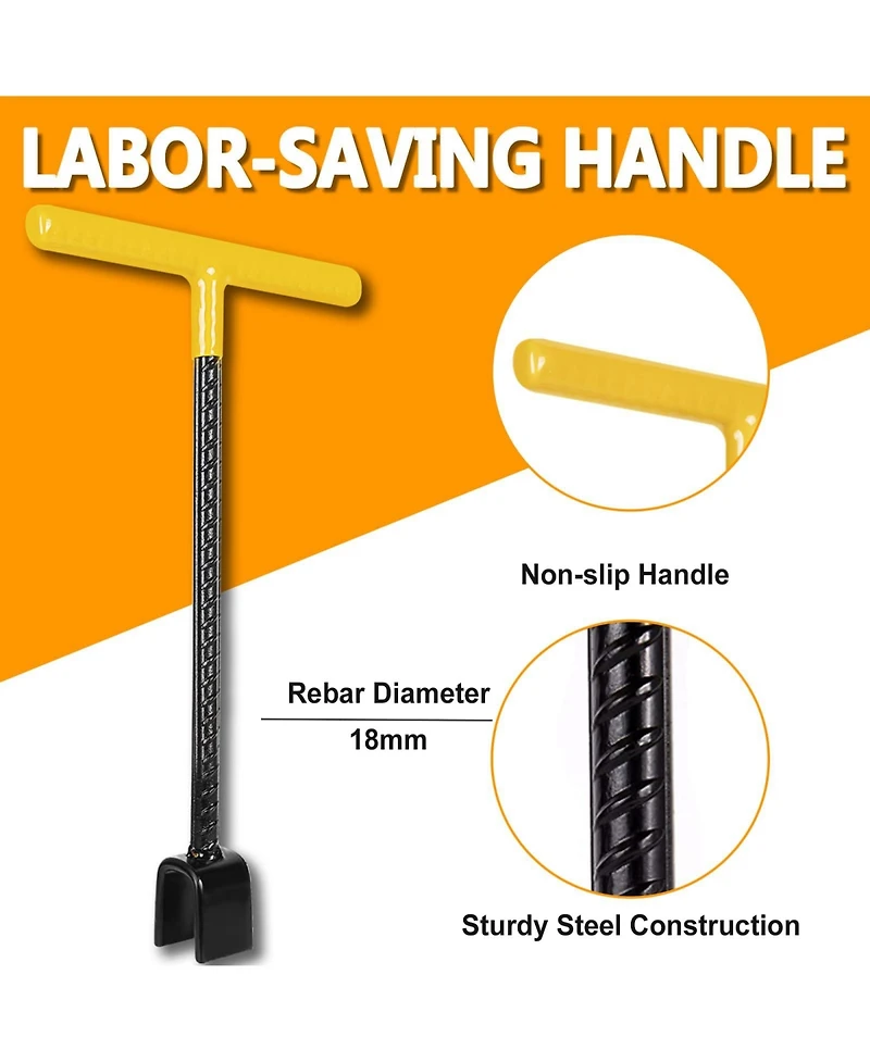 Xdovet Water Meter Key 4 Way Shut Off Valve Wrench T-handle