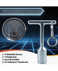 Xdovet Penta Wrench Extension Curb Box T-handle Transformer Key